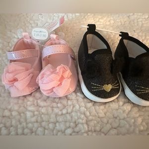 Baby Girl Crib Shoes (2pair) size 1